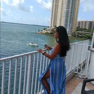 Long dress open back